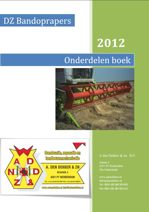 Onderdelenboek 2012